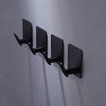 Adhesive Hooks 4-Pack for Towel and Coat