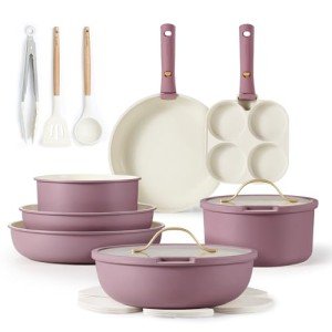 Carote 19-Piece Nonstick Cookware Set for RVs