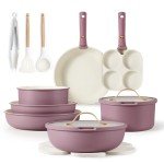 Carote 19-Piece Nonstick Cookware Set for RVs