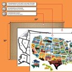 USA State Travel Map Vinyl Sticker for RVs