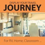 USA State Travel Map Vinyl Sticker for RVs