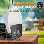 Grill Caddy with Plate and Towel Holder