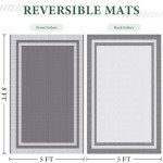 Reversible Waterproof Outdoor RV Camping Rug 5'x8