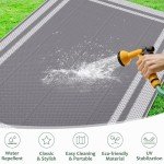 Reversible Waterproof Outdoor RV Camping Rug 5'x8