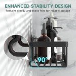 Veken Rustproof Shower Caddy 6-Pack for Home