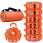 Tobfit 6 Pack LED Roadside Safety Flares