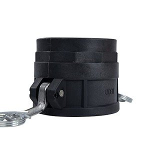 Quafwia 2 pcs Polypropylene Camlock Fittings (3" Type D) Standard Camlock Fitting, Female Coupler x Female Thread Cam lock Fittings With Camlock Gasket Inside (3")