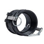 Quafwia 2 pcs Polypropylene Camlock Fittings (3" Type D) Standard Camlock Fitting, Female Coupler x Female Thread Cam lock Fittings With Camlock Gasket Inside (3")