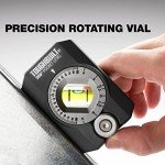 ToughBuilt 360 Degree Pocket Level, Precision Rotating Vial, Small Pocket Size Level, Powerful Rare Earth Magnet Level - (TB-H2-L-4R)