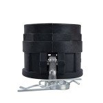 Quafwia 2 pcs Polypropylene Camlock Fittings (3" Type D) Standard Camlock Fitting, Female Coupler x Female Thread Cam lock Fittings With Camlock Gasket Inside (3")