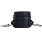 Quafwia 2 pcs Polypropylene Camlock Fittings (3" Type D) Standard Camlock Fitting, Female Coupler x Female Thread Cam lock Fittings With Camlock Gasket Inside (3")