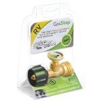 GasStop - Propane Tank Gauge with Leak Detector & Emergency Shut-Off - Pressure Indicator Universal Meter - RV & Camper Accessories