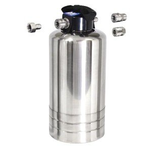 GoBluTech RV Water Softener, Stainless Steel Portable Water Softener, 10,000 Grain with Stainless Steel Garden Hose Quick Connects, RV Accessories Camper Vans and Travel Trailers - US Veteran Owned