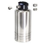 GoBluTech RV Water Softener, Stainless Steel Portable Water Softener, 10,000 Grain with Stainless Steel Garden Hose Quick Connects, RV Accessories Camper Vans and Travel Trailers - US Veteran Owned