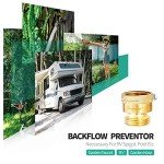Pronese 2 Pack Lead-Free Brass 3/4" Inch MHT Hose Bibb Connector Backflow Preventer Vacuum Breaker,Check Valve For Garden Spigot RV Hose Connection,Anti-Siphon Fitting
