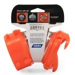 Camco RhinoFLEX Clear 45-Degree Camper/RV Sewer Hose Swivel Fitting - Features a Swivel Lug Fitting & a 4-Prong Bayonet Fitting - Made of Heavy-Duty Resin (39847)