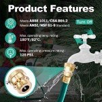 Pronese 2 Pack Lead-Free Brass 3/4" Inch MHT Hose Bibb Connector Backflow Preventer Vacuum Breaker,Check Valve For Garden Spigot RV Hose Connection,Anti-Siphon Fitting