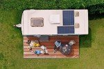 CGEAR RV Comfort Mat – Patented Sand-Free Technology with Ultra Soft Material – Sized to Your RV, Campsite, Beach House – Great Outdoor Patio Rug for RV and Camping (Earthy Stripe, 8' X 20')