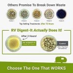 Unique RV Digest-It Black Water Tank Treatment, Drop-In Pod - 20 Uses Per Bag - Eliminates Odor and Liquifies Waste (20 Pods)