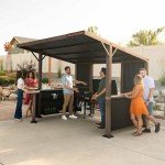 Blackstone 6000 Kitchen 10' x 10' Bar and Grill Pavilion, Black