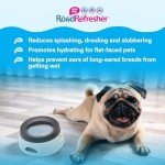 Road Refresher by Prestige Pets, The No-Spill, Slobber Stopper Water Bowl Dispenser, The Neater Dish for Home & Travel, No Messy Splashes, Spilling or Drips for Dogs & Cats
