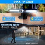 sunlight encounter Clip On Solar Motion Lights Outdoor Waterproof, 2 Pack Solar Fence Lights Outside with 36 LEDs, 6000K, Portable Solar Powered Security Light for Fence Garage Camping