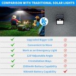sunlight encounter Clip On Solar Motion Lights Outdoor Waterproof, 2 Pack Solar Fence Lights Outside with 36 LEDs, 6000K, Portable Solar Powered Security Light for Fence Garage Camping