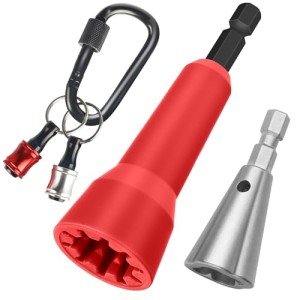 Wire Nut Twister,with 2pcs Bit Holders 1/4" Socket,Hex Shank Screwdriver Bit Holder,Wire Twisting Tool,Wire Nut Twister for Electrical Power Drill,Wire Twister for Quick Twisting Cable