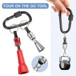 Wire Nut Twister,with 2pcs Bit Holders 1/4" Socket,Hex Shank Screwdriver Bit Holder,Wire Twisting Tool,Wire Nut Twister for Electrical Power Drill,Wire Twister for Quick Twisting Cable