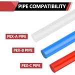 10-Pack EFIELD Pex 1/2" Pex X 1/2" Female NPT Swivel Elbow Brass Crimp Fittings, ASTM F1807