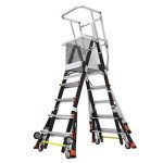 Little Giant Ladders, Adjustable Safety Cage, 5-9 foot, Safety Cage, Fiberglass, Type 1AA, 375 lbs weight rating, (18509-240)