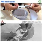 Romeda Aluminum Tape, 2 inch x 65 Feet Foil Tape (3.9 mil), Insulation Adhesive Metal Tape, High Temperature Heavy Duty HVAC Tape, Silver Tape Aluminum Foil Tape for Ductwork, Dryer Vent, HVAC
