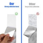 Romeda Aluminum Tape, 2 inch x 65 Feet Foil Tape (3.9 mil), Insulation Adhesive Metal Tape, High Temperature Heavy Duty HVAC Tape, Silver Tape Aluminum Foil Tape for Ductwork, Dryer Vent, HVAC