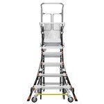 Little Giant Ladders, Adjustable Safety Cage, 5-9 foot, Safety Cage, Fiberglass, Type 1AA, 375 lbs weight rating, (18509-240)
