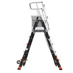 Little Giant Ladders, Adjustable Safety Cage, 5-9 foot, Safety Cage, Fiberglass, Type 1AA, 375 lbs weight rating, (18509-240)