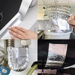 Romeda Aluminum Tape, 2 inch x 65 Feet Foil Tape (3.9 mil), Insulation Adhesive Metal Tape, High Temperature Heavy Duty HVAC Tape, Silver Tape Aluminum Foil Tape for Ductwork, Dryer Vent, HVAC