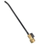GaeaAuto Copper RV Water Heater Tank Rinser Flusher | Remove Sediment from the Bottom of RV Water Heater | Copper Handle and Black Cleaning Wand with Bending Tip