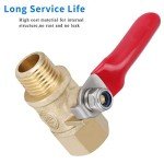 1/4 Inch Ball Valve NPT Air Compressor Brass Valve Female Male Shut Off Small