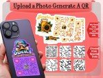 Generic Magnetic Custom QR Code Die Cut Magnet with Logo ║ Make Your Own QR Code and Personal Logo ║ Personalized Waterproof Qr Magnets ║ Over 5000 QR Color and Design Variations Possible