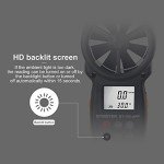 BTMETER BT-100APP Anemometer w/Wireless Bluetooth, Digital Handheld Wind Speed Meter for Wind Chill, Air Velocity, Temperature, Vane Anemometer Gauge