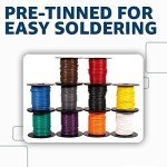 Rebuild Skills UL1007 18 AWG Gauge Stranded Hook-Up Wire, 300V (100 Ft, Black)