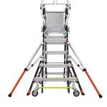 Little Giant Ladders, Adjustable Safety Cage, 5-9 foot, Safety Cage, Fiberglass, Type 1AA, 375 lbs weight rating, (18509-240)
