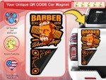 Generic Magnetic Custom QR Code Die Cut Magnet with Logo ║ Make Your Own QR Code and Personal Logo ║ Personalized Waterproof Qr Magnets ║ Over 5000 QR Color and Design Variations Possible