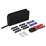 BougeRV Solar Crimper Tool Kit - Crimper, 6 Pairs Connectors, Spanner Wrench for Solar Panel Cable Assembly and Installation