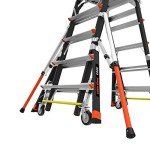 Little Giant Ladders, Adjustable Safety Cage, 5-9 foot, Safety Cage, Fiberglass, Type 1AA, 375 lbs weight rating, (18509-240)