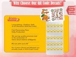 Generic Magnetic Custom QR Code Die Cut Magnet with Logo ║ Make Your Own QR Code and Personal Logo ║ Personalized Waterproof Qr Magnets ║ Over 5000 QR Color and Design Variations Possible