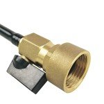 GaeaAuto Copper RV Water Heater Tank Rinser Flusher | Remove Sediment from the Bottom of RV Water Heater | Copper Handle and Black Cleaning Wand with Bending Tip