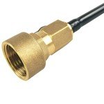 GaeaAuto Copper RV Water Heater Tank Rinser Flusher | Remove Sediment from the Bottom of RV Water Heater | Copper Handle and Black Cleaning Wand with Bending Tip