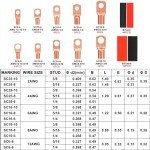 150pcs Battery Cable Ends Awg 2 4 6 8 10 Gauge Wire Connectors,Copper Ring Terminals with Heat Shrink Set,74 pcs Battery Terminal connectors Cable Lugs Ring with 76pcs Heat Shrink Tubing Kit