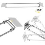 Awelov RV Refrigerator Bars 4 Pcs 12.4"-22.52" Adjustable Stainless Steel RV Fridge Tension Rods RV Shower Corner Storage Bar Rv Accessories for Camper Refrigerator,Kitchen,Cabinet,Bathroom